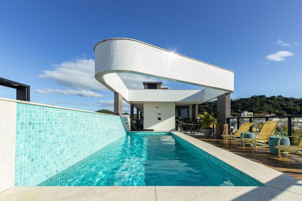 Aion Suites 205 - Lindo Apartamento Com Vista Para O Mar, A 60M Da Praia De Bombinhas, Com Piscina E Academia No Rooftop. Kültér fotó