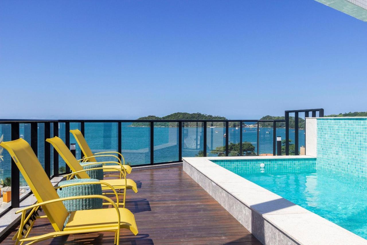 Aion Suites 205 - Lindo Apartamento Com Vista Para O Mar, A 60M Da Praia De Bombinhas, Com Piscina E Academia No Rooftop. Kültér fotó