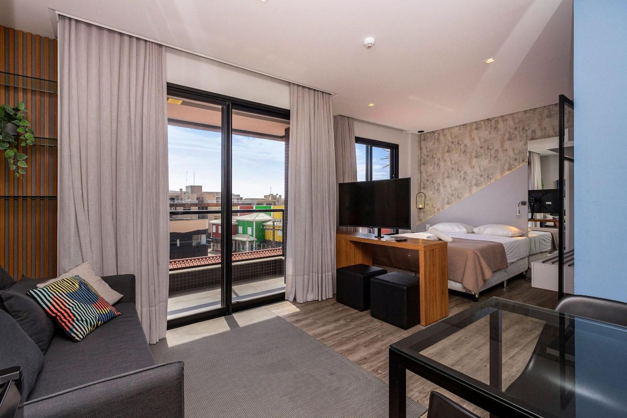 Aion Suites 205 - Lindo Apartamento Com Vista Para O Mar, A 60M Da Praia De Bombinhas, Com Piscina E Academia No Rooftop. Kültér fotó